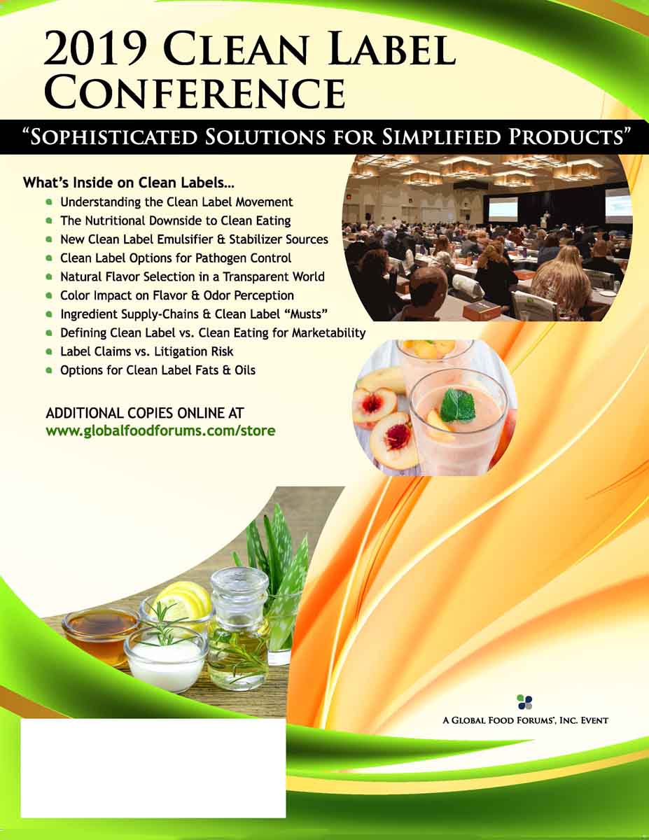 2019 Clean Label Conference magazine COVER