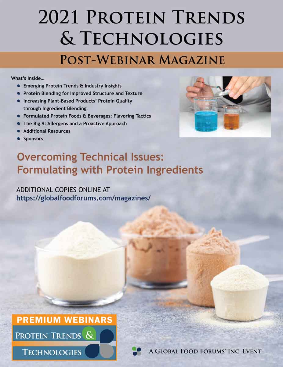 2021 Protein Trends Technologies Seminar magazine cover